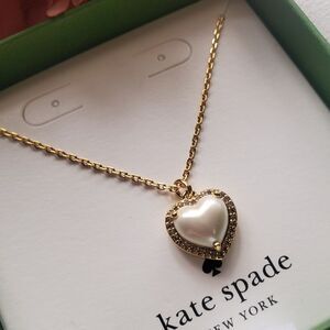 Kate Spade Pearl Heart Halo Necklace